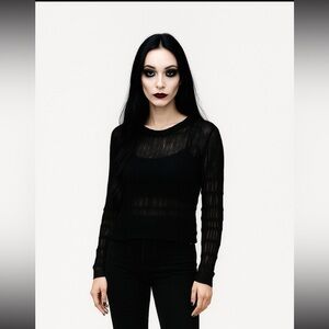Vintage Lip Service Long Sleeve Top in Excellent Vintage Pre Loved Condi…